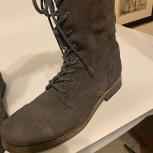 All Saints suede lace up boots